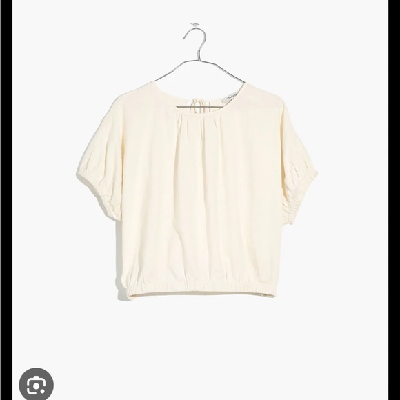 Linen-Blend Michele Bubble Top - Picture 6 of 7